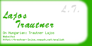 lajos trautner business card